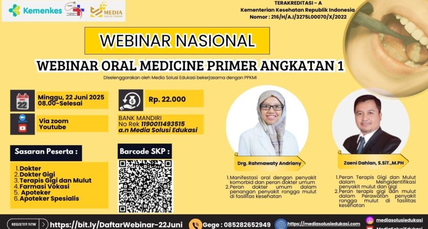 Webinar Oral Medicine Primer Angkatan 1