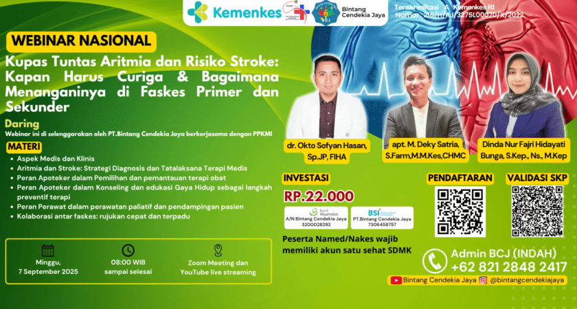 webinar Kupas Tuntas Aritmia Dan Risiko Stroke: Kapan Harus Curiga Dan Bagaimana Menanganinya Di Faskes Primer Dan Sekunder Angkatan 1