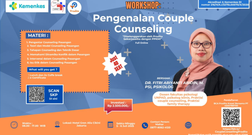 Workshop Pengenalan Couple Counselling Angkatan 1