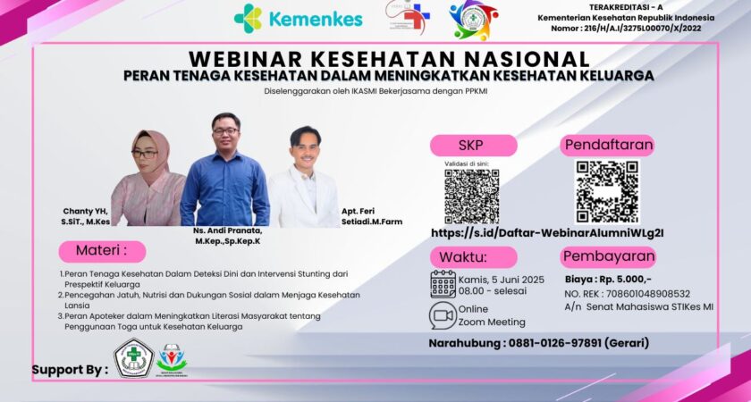 Webinar Peran Tenaga Kesehatan dalam Meningkatkan Kesehatan Keluarga Angkatan 1
