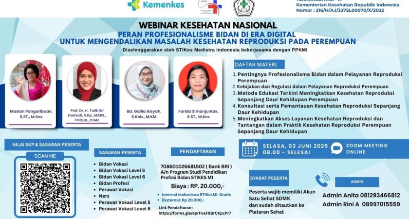 Peran Profesionalisme Bidan di era digital untuk mengendalikan masalah kesehatan reproduksi pada Perempuan Angkatan 1