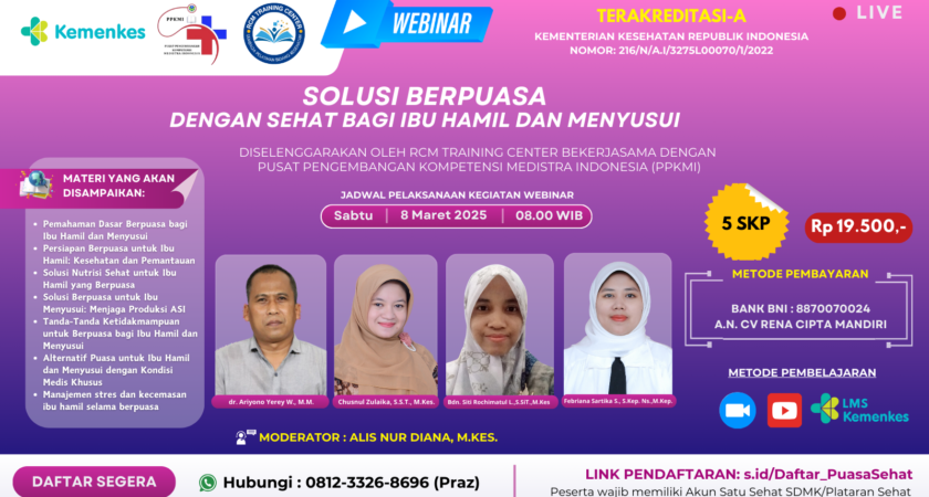 Webinar Solusi Berpuasa dengan Sehat Bagi Ibu Hamil dan Menyusui