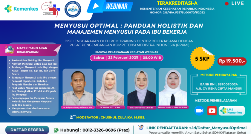 Webinar Menyusui Optimal Panduan Holistik Dan Manajemen Menyusui Pada Ibu Bekerja