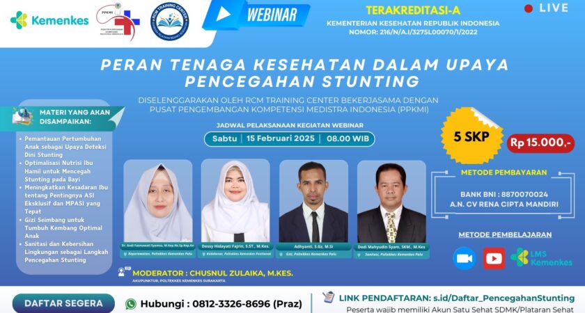 Webinar Peran Tenaga Kesehatan dalam Upaya Pencegahan Stunting