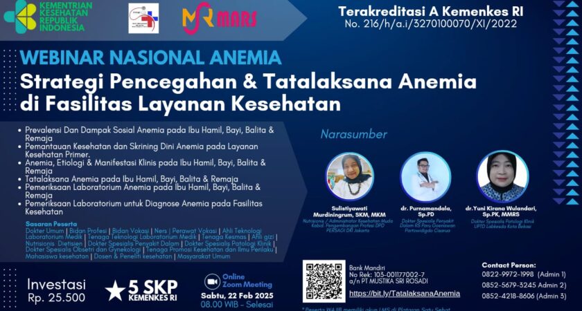 Webinar Strategi Pencegahan Tatalaksana Anemia Di Fasilitas Layanan Kesehatan