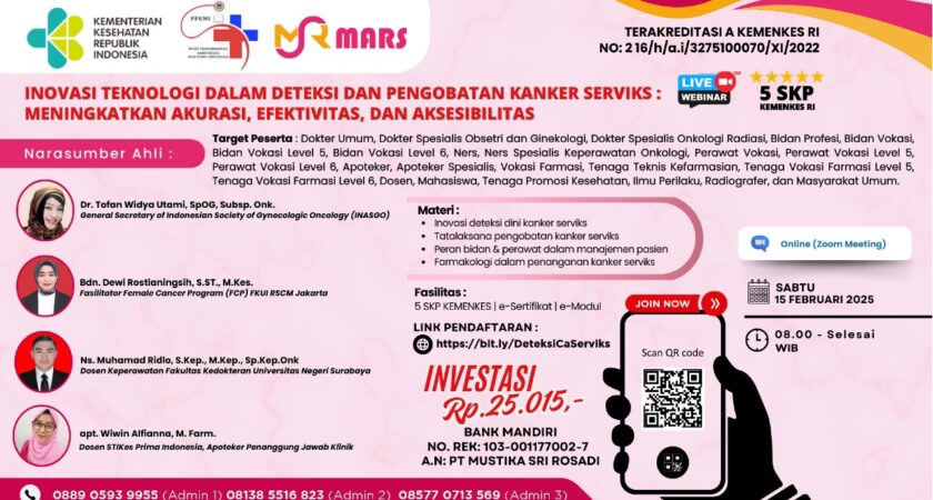 Webinar Inovasi Teknologi dalam Deteksi dan Pengobatan Kanker Serviks Meningkatkan Akurasi, Efektivitas, dan Aksesibilitas