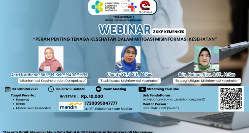 Webinar Peran Penting Tenaga Kesehatan Dalam Mitigasi Misinformasi Kesehatan