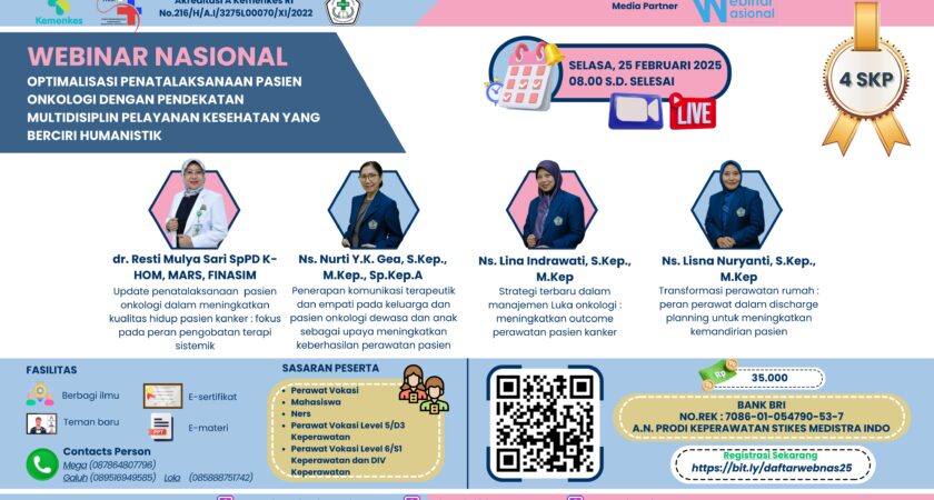Webinar Optimalisasi Penatalaksaan Pasien Onkologi dengan Pendekatan Multidisiplin Pelayanan Kesehatan