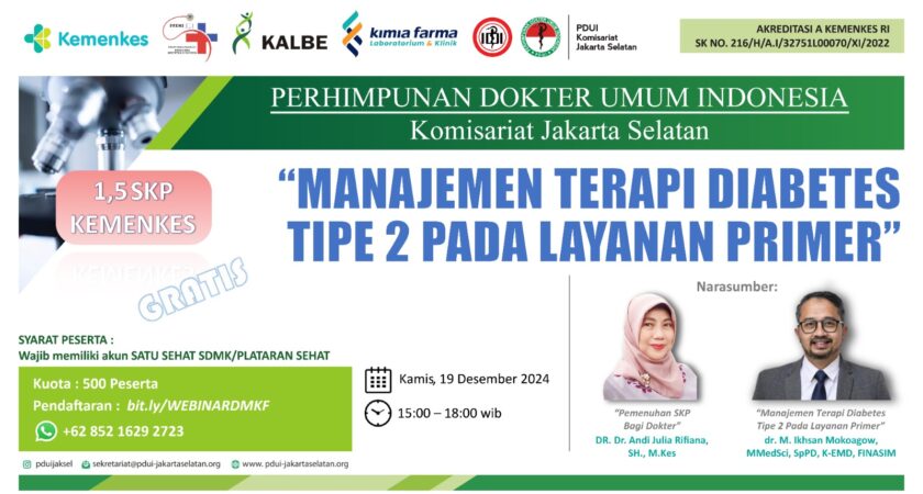 Webinar Management Terapi Diabetes Tipe 2 Pada Layanan Primer