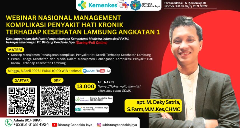 Webinar Nasional Management Komplikasi Penyakit Hati Kronik Terhadap Kesehatan Lambung Angkatan 1