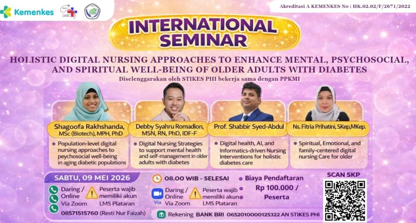 International Seminar Holistic Digital Nursing Approaches to Enhance Mental, Psychosocial, and Spiritual Well‑Being of Older Adults with Diabetes