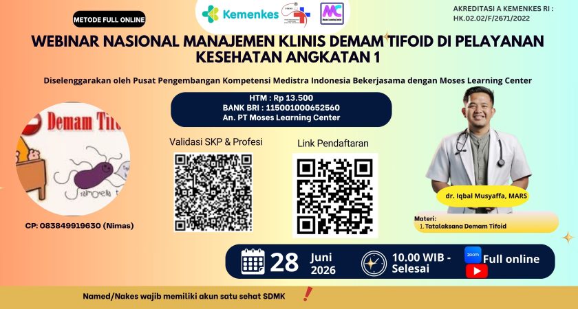 Webinar Nasional Manajemen Klinis Demam Tifoid di Pelayanan Kesehatan