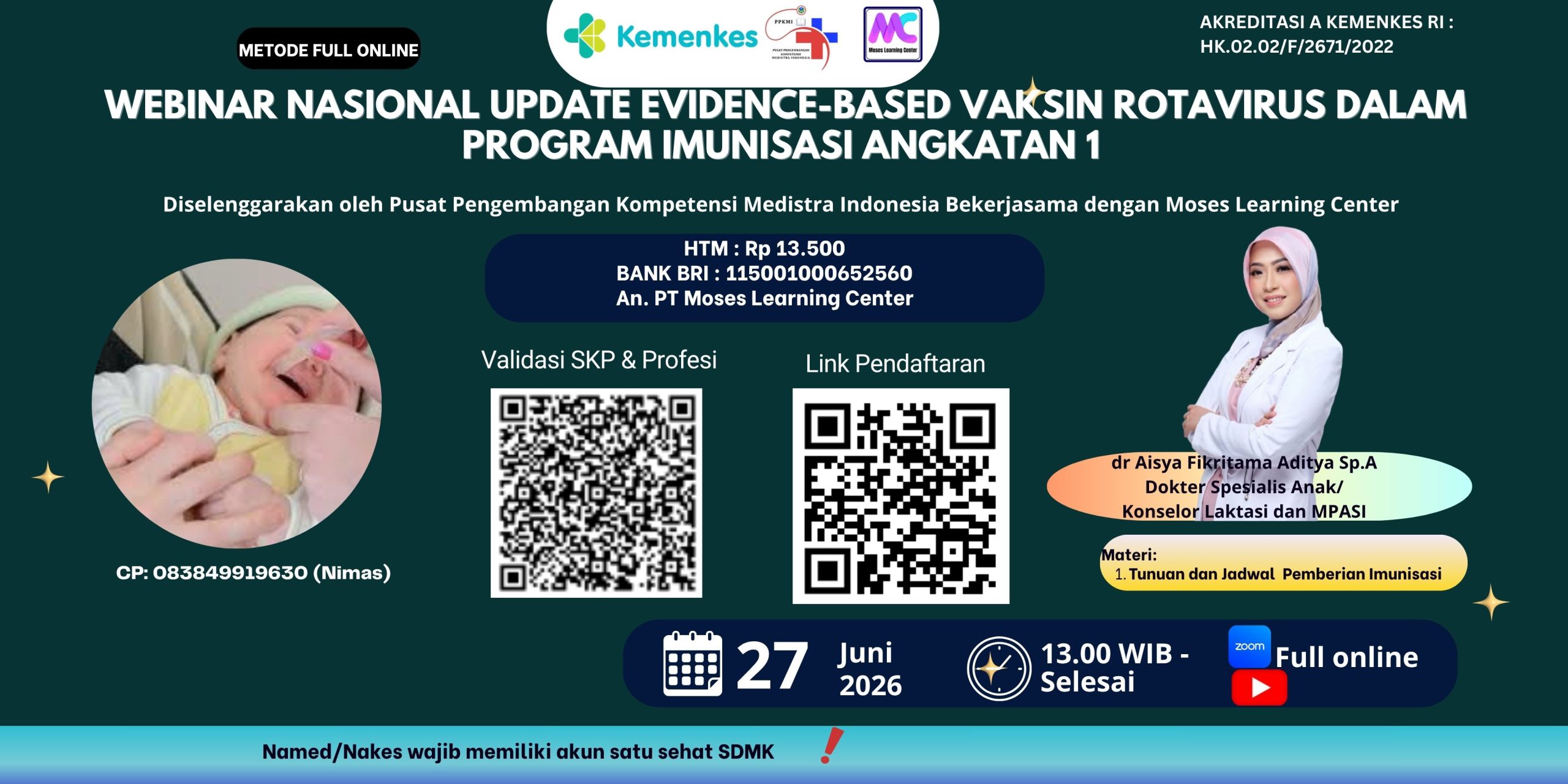 Webinar Nasional Update Evidence-Based Vaksin Rotavirus dalam Program Imunisasi