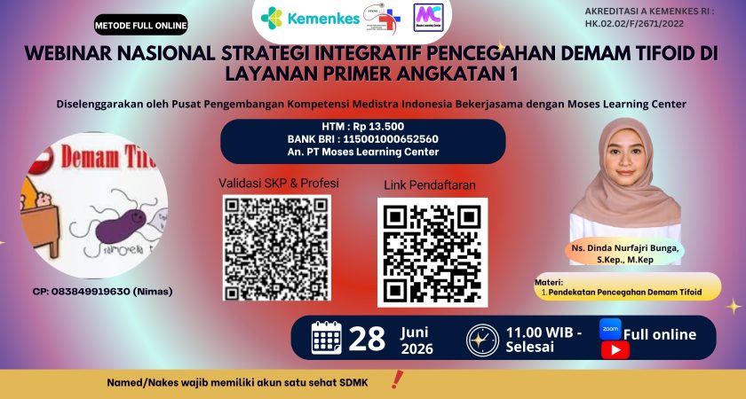 Webinar Nasional Strategi Integratif Pencegahan Demam Tifoid di Layanan Primer