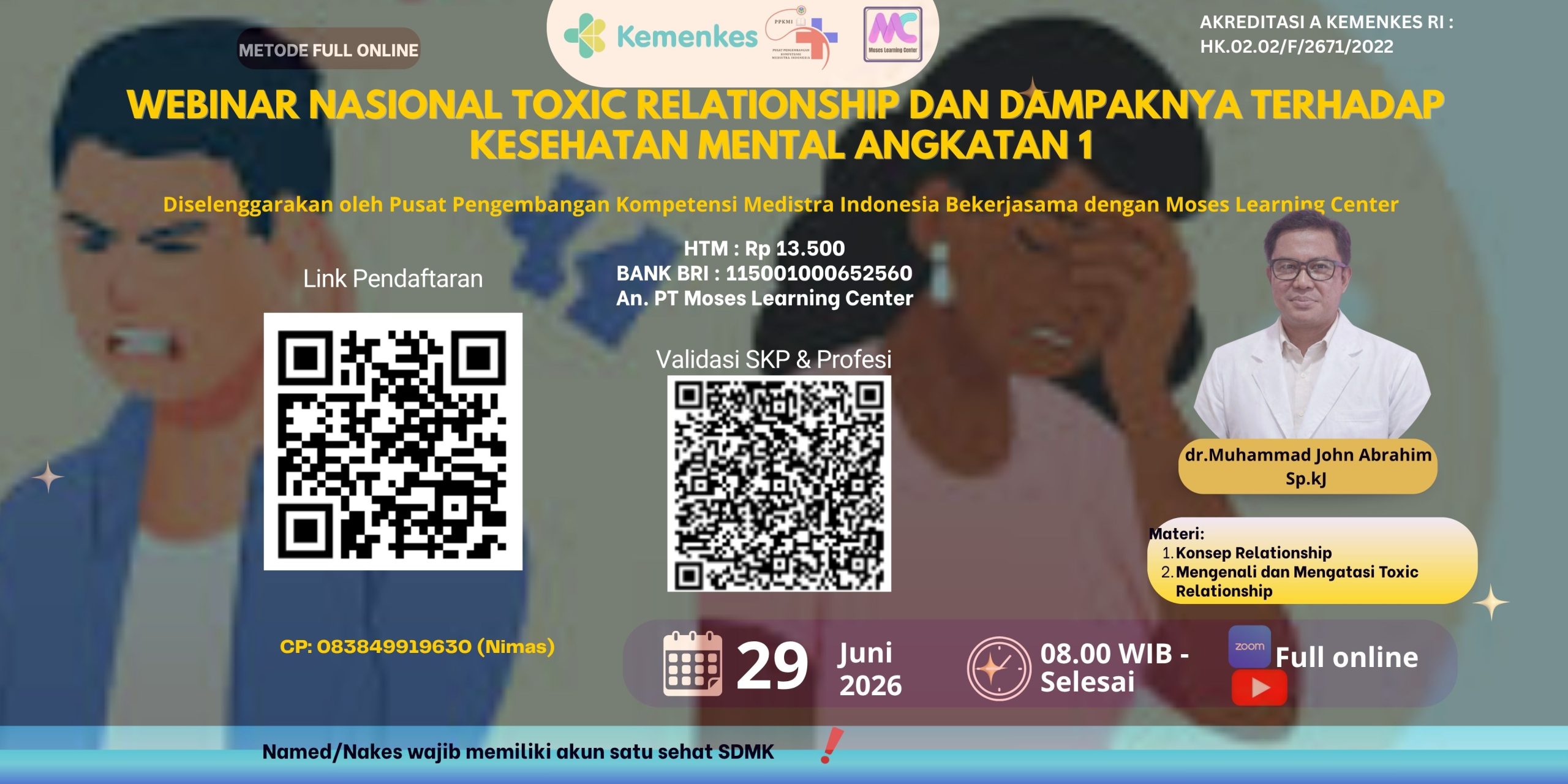 Webinar Nasional Toxic Relationship dan Dampaknya terhadap Kesehatan Mental