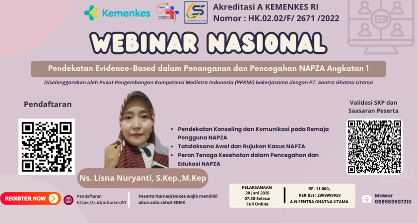 Webinar Nasional Pendekatan Evidence-Based dalam Penanganan dan Pencegahan NAPZA