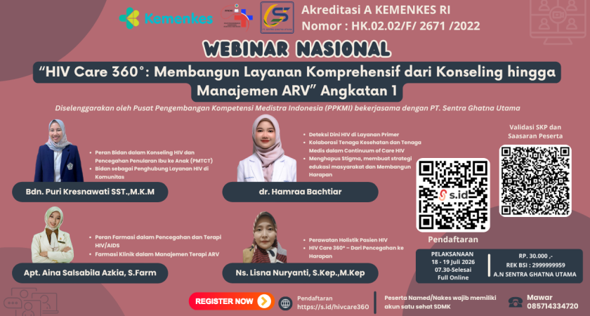 Webinar Nasional “HIV Care 360°: Membangun Layanan Komprehensif dari Konseling hingga Manajemen ARV”