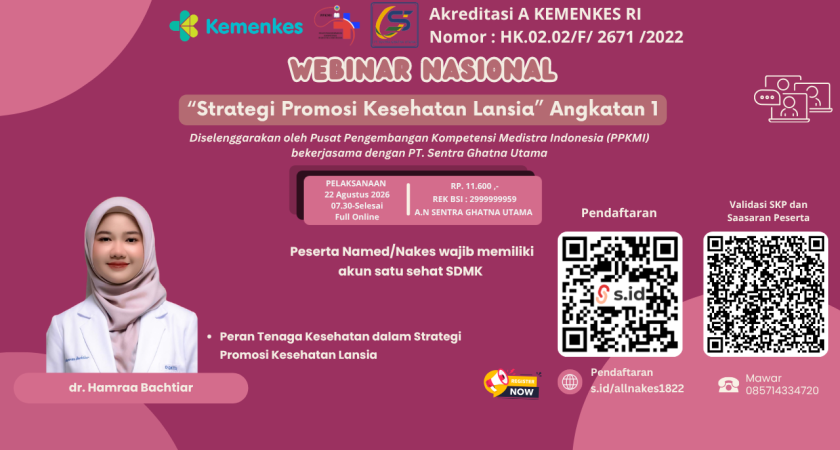 Webinar Nasional “Strategi Promosi Kesehatan Lansia”