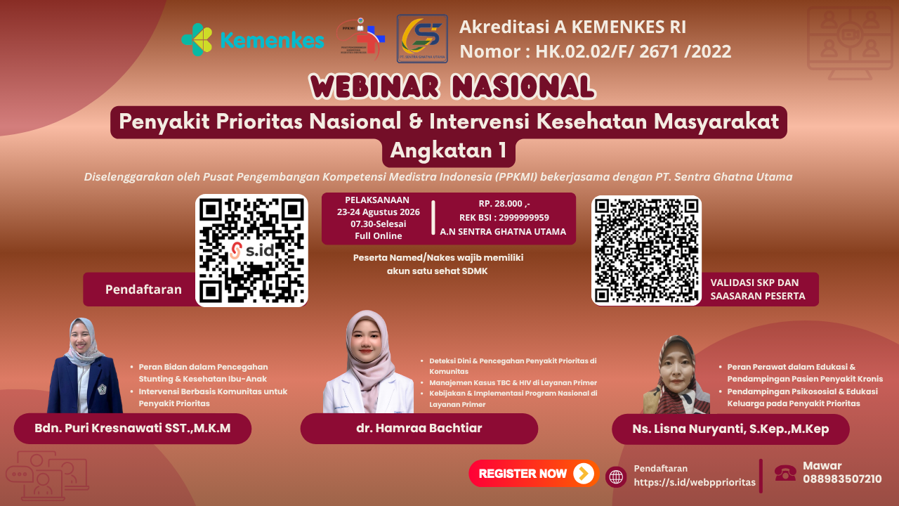 Webinar Nasional Penyakit Prioritas Nasional & Intervensi Kesehatan Masyarakat