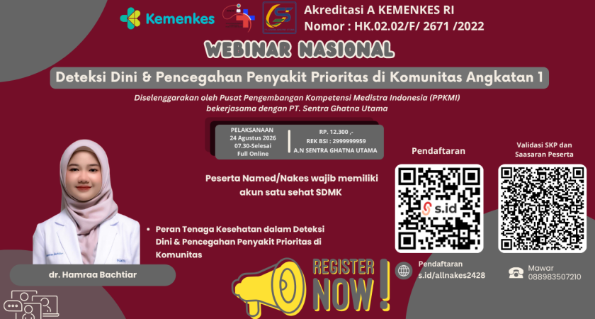 Webinar Nasional Deteksi Dini & Pencegahan Penyakit Prioritas di Komunitas
