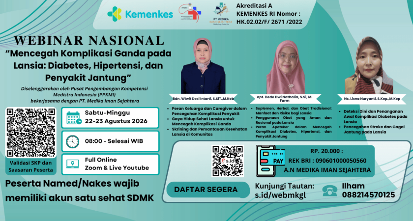 Webinar Nasional “Mencegah Komplikasi Ganda pada Lansia: Diabetes, Hipertensi, dan Penyakit Jantung”