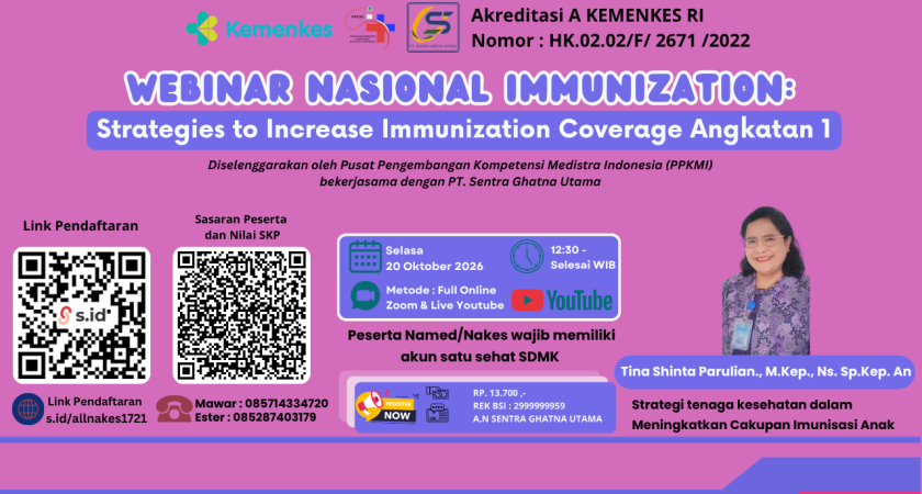 Webinar Nasional Immunization: Strategies to Increase Immunization Coverage