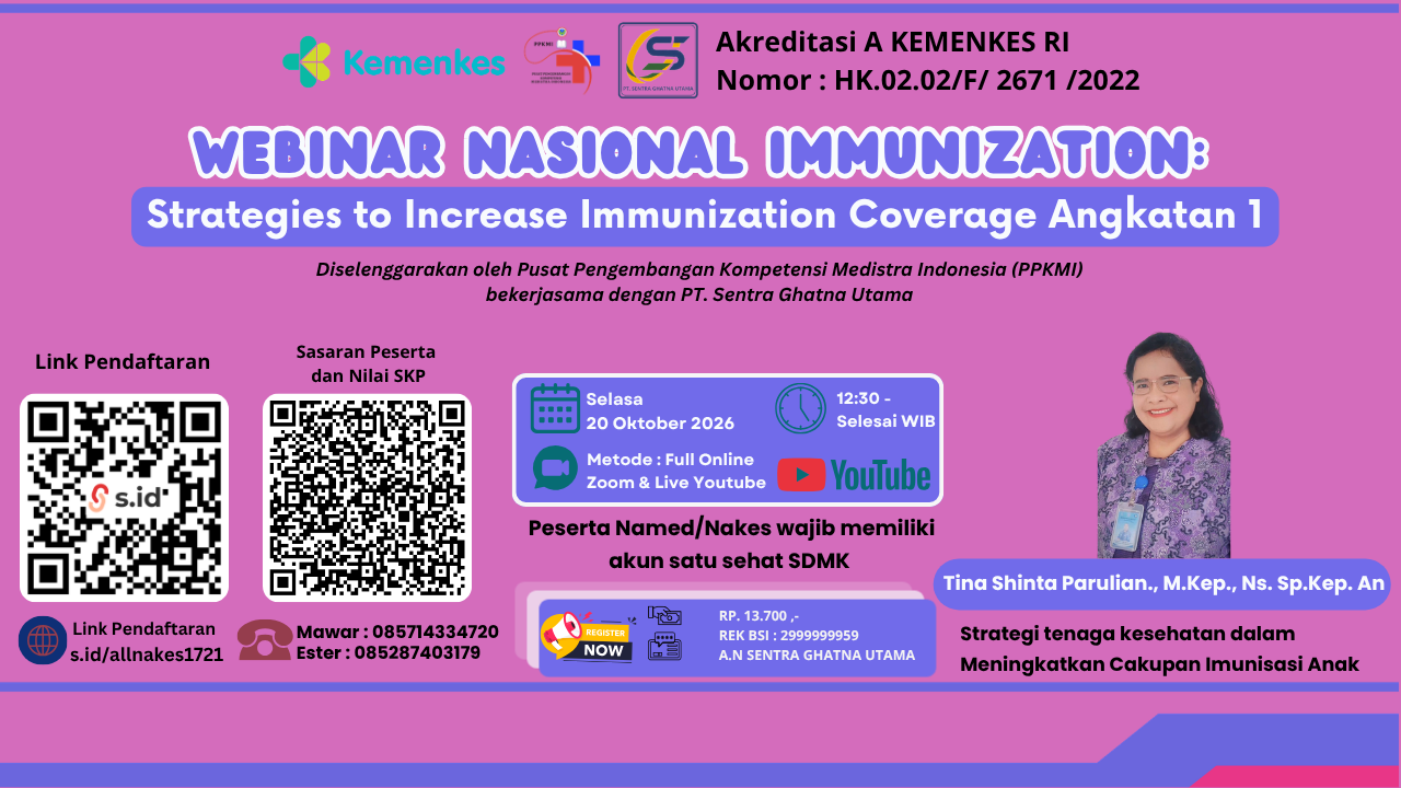 Webinar Nasional Immunization: Strategies to Increase Immunization Coverage