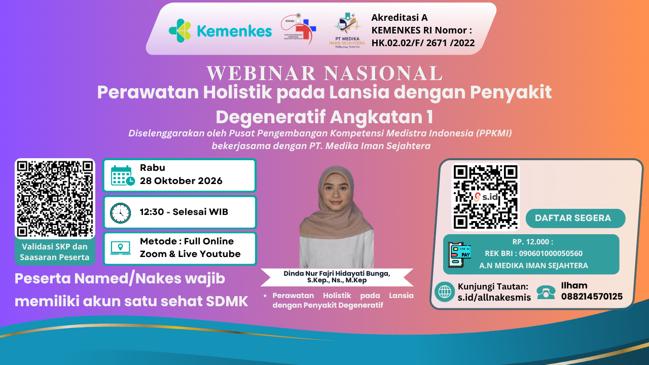 Webinar Nasional Perawatan Holistik pada Lansia dengan Penyakit Degeneratif